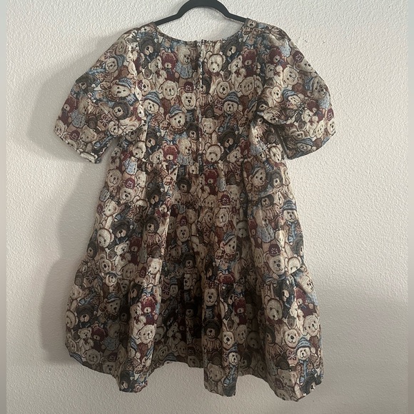 Dressed in Lala Sweetie Baby Jacquard Mini Dress in Teddy Bears - NWT - Picture 2 of 11